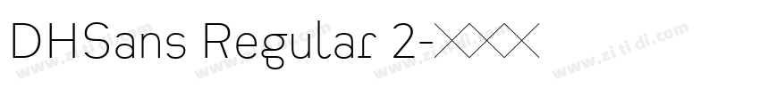 DHSans Regular 2字体转换